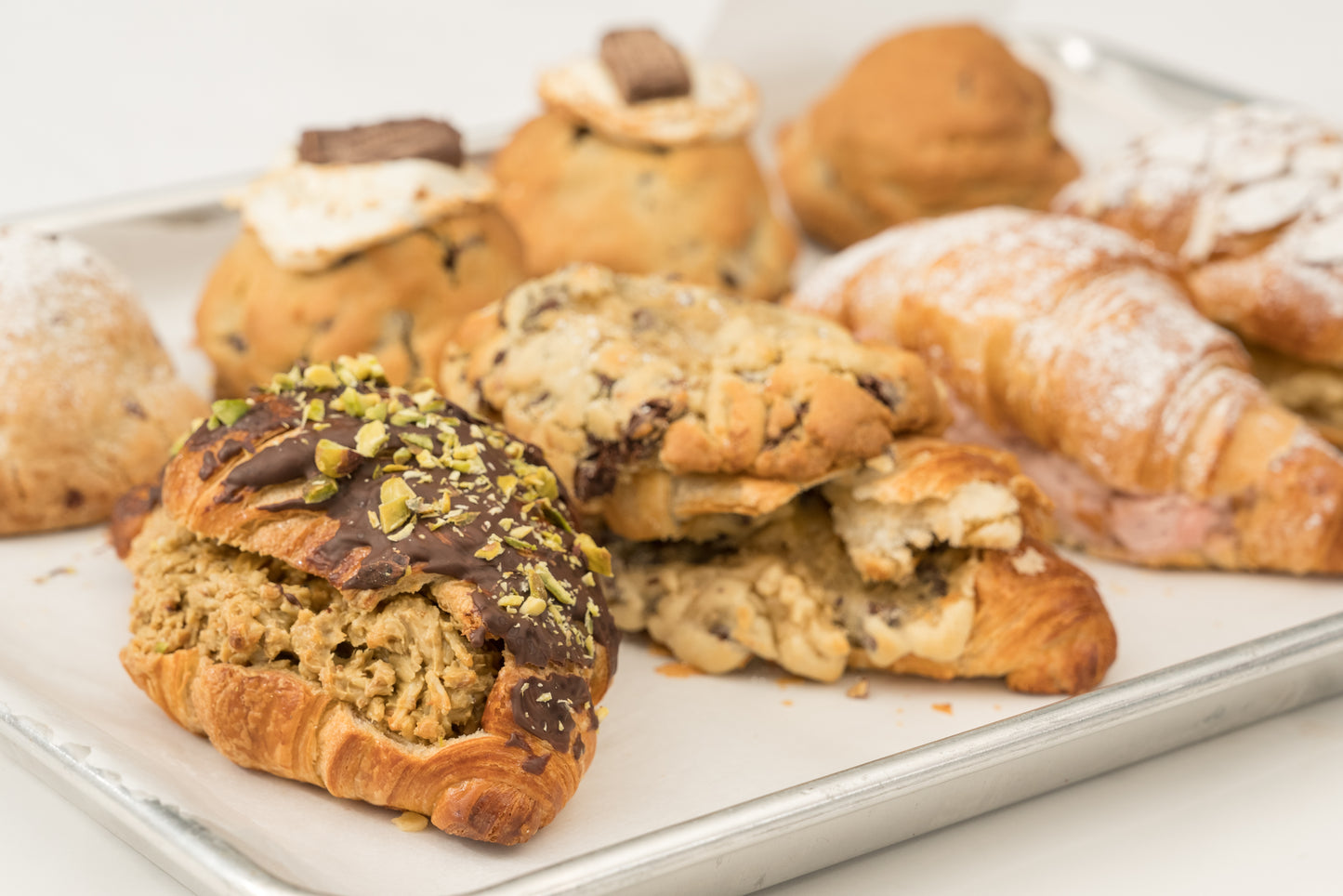 Stuffed Dubai Chocolate Croissant