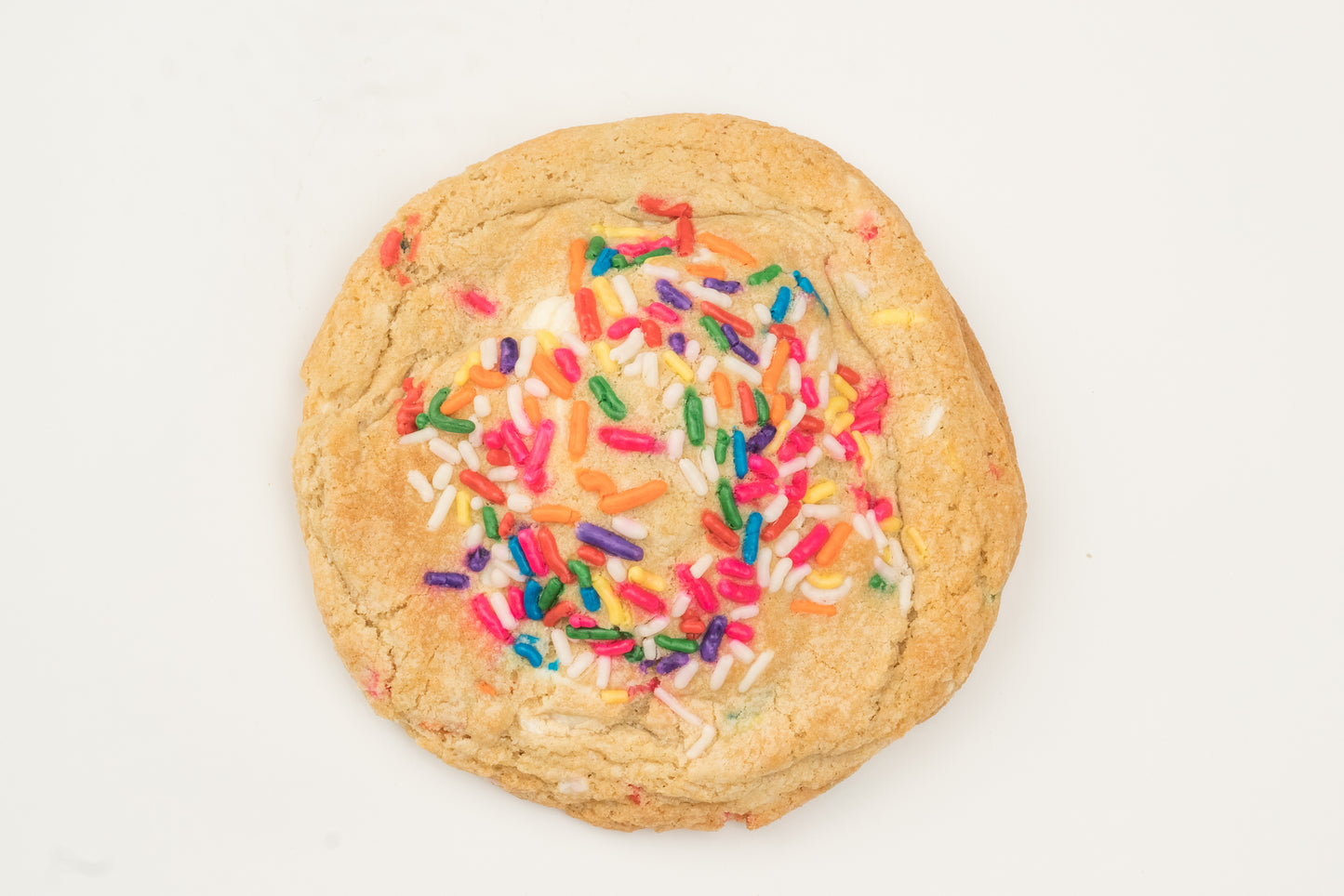 White Chocolate Chip Birthday Cake Cookie