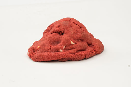 White Chocolate Chip Red Velvet Cream Cheese Cookie